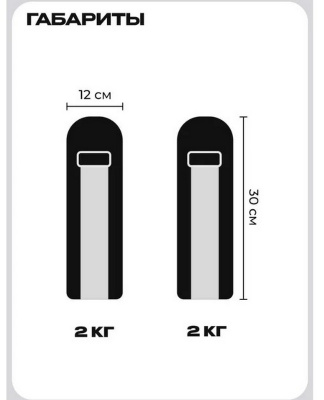 Утяжелители для рук и ног, 2шт по 2кг PROIRON УТ220