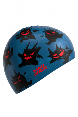 Юниорская силиконовая шапочка Mad Wave Little devils M0575 16 0 00W синий
