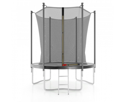 Батут DFC Trampoline Stock JUMP4FUN, с внутренней защитной сеткой TRA22FUJ4F-602 серый
