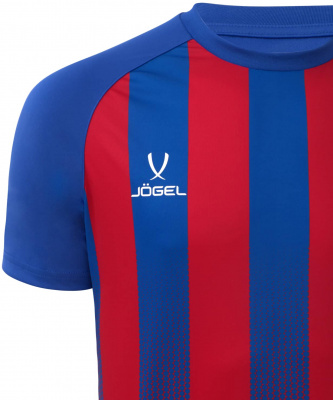 Футболка игровая Jogel Camp Striped Jersey, красный/синий