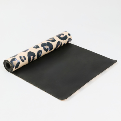 Коврик для йоги 185х68х0,4 см, PU Inex Yoga Mat PUMAT-LEO38 леопардовая пудра
