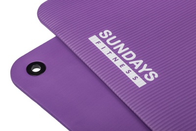Коврик для йоги и фитнеса 180x60x1см Sundays Fitness IR97506 6062597 фиолетовый