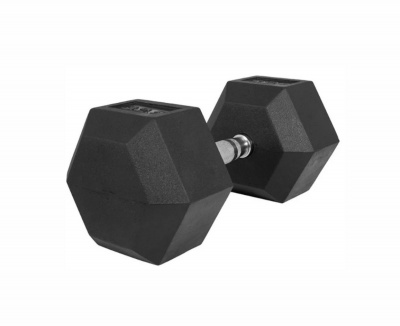 Гексагональные обрезиненные гантели. Ряд от 27,5 до 40 кг UltraGym