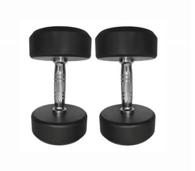 Круглые обрезиненные гантели. Ряд от 42,5 до 50 кг UltraGym