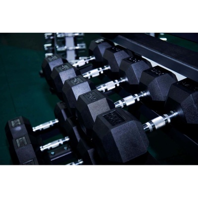 Гантель гексагональная обрезиненная Profi-Fit 15 кг
