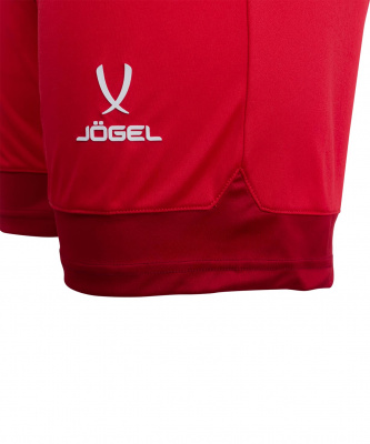 Шорты игровые Jogel DIVISION PerFormDRY Union Shorts, красный-темно-красный-белый