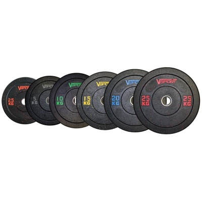 Диск бамперный 20кг V-Sport FTX-1037-20 черный