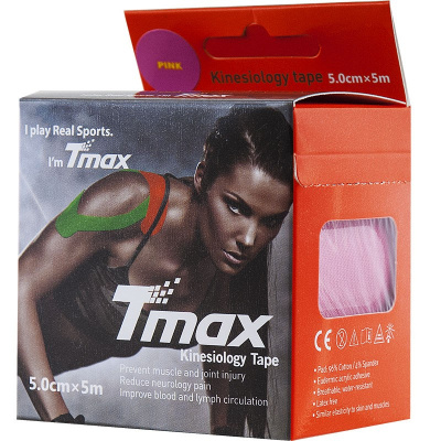 Тейп кинезиологический Tmax Extra Sticky 423136 розовый