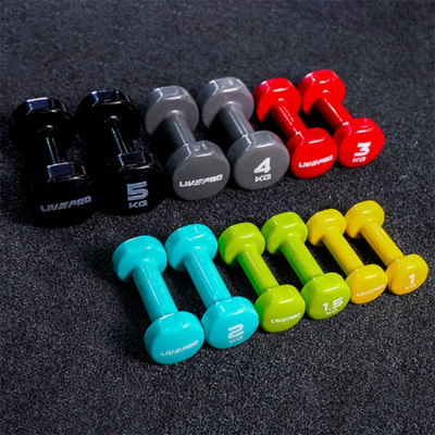 Гантели для аэробики 1,5 кг Live Pro Colored Studio Dumbbell LP8076-1.5\GN-00-00