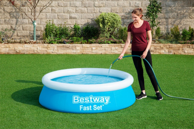 Бассейн с надувным бортом Bestway 183х51см 57392