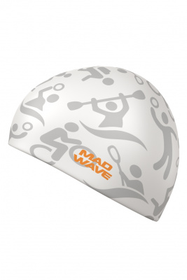 Силиконовая шапочка Mad Wave Sport M0554 19 0 02W белый