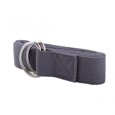 Ремень для йоги с металлическим карабином PRCTZ YOGA STRAP, серый PY7501