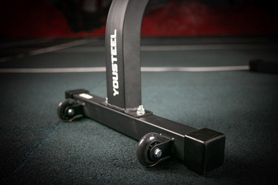 Скамья горизонтальная YouSteel черный | Premium Fitness