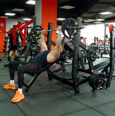 Скамья для жима наклонная Protrain PP142 полностью черный | Premium Fitness