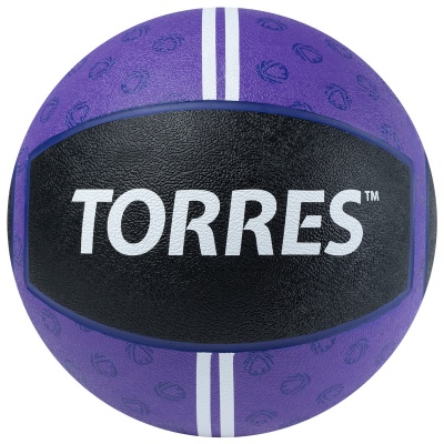 Медбол 7кг, d25,4см, резина Torres AL00237 фиолетово-черный