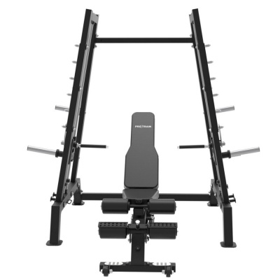 Смит-машина Protrain PR-CSM01B со сведением на свободных весах | Premium Fitness