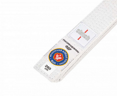 Пояс для дзюдо Clinch Judo Belt FDR C301 белый