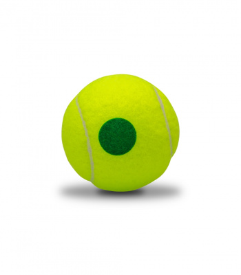 Детские мячи для тенниса 48 шт Tennis Life TL-GREEN жёлтый с зелёной точкой
