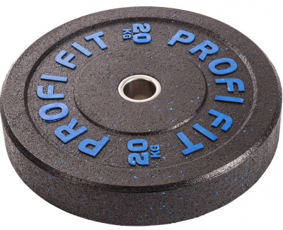 Диск для штанги Hi-Temp с цветными вкраплениями, d51 20кг Profi-Fit