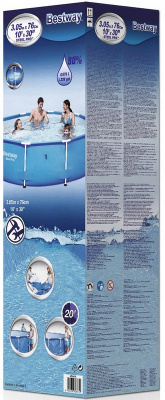 Бассейн на опорах 305х76 см Bestway 56406
