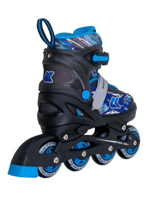 Раздвижные роликовые коньки Alpha Caprice CK-SK-P320-33Blue (антистресс обезьяна в подарок)