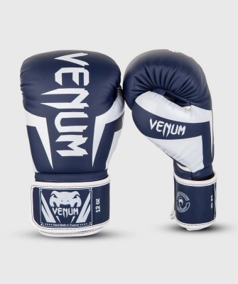 Перчатки Venum Elite 1392-410-16oz синий\белый