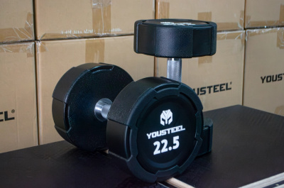 Гантель EVO 25кг полиуретановая YouSteel