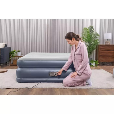 Надувная кровать 152х203х51см QuadComfort встр.нас. 220В Bestway 67925
