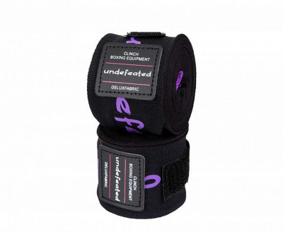 Бинты боксерские, длина 4,5 м Clinch Boxing Hand Wrap Undefeated C240 черный