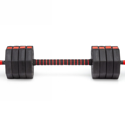 Гантели гексагональные разборные с грифом, 50кг (2х25) VictoryFit VF-DН500