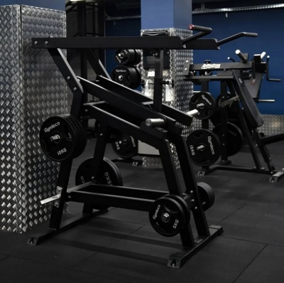 Плечевой жим стоя Gymleco 038 на свободных весах | Premium Fitness