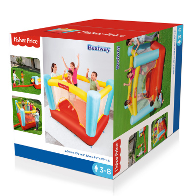 Надувной батут Bouncetacular 200x170x152см, электрический насос Bestway 93549