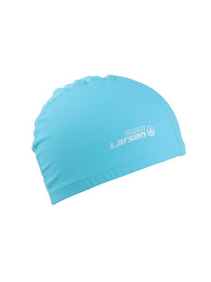 Шапочка плавательная Larsen Swim PU106 бирюзовый