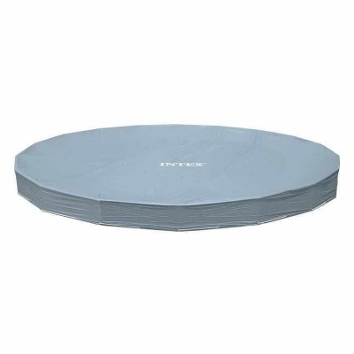 Каркасный бассейн круглый 478х124cм Intex Graphite gray panel 26384