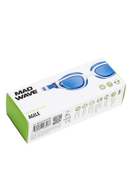 Очки для плавания юниорские Mad Wave Agile M0434 08 0 03W Синий