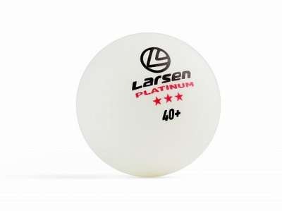 Шарики для настольного тенниса Silver Platinum 3 Star (6 шт.), ABS пластик Larsen 8333 белый