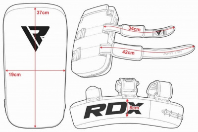 Макивара RDX APR-T1W черный\белый