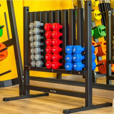 Гантель в виниловой оболочке, шестигранник 5 кг Profi-Fit синяя