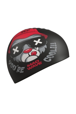 Юниорская силиконовая шапочка Mad Wave Cool bear M0574 14 0 00W