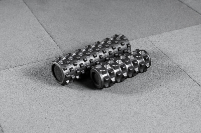 Роллер массажный YouSteel Grid foam roller 330x127мм, черный