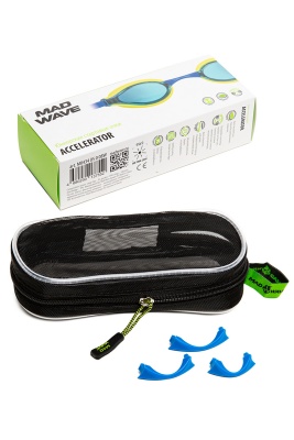Очки для плавания юниорские Mad Wave Accelerator M0434 05 0 08W Голубой