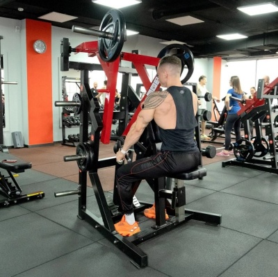 Гребная Тяга Protrain Черно-красная PP125 | Premium Fitness
