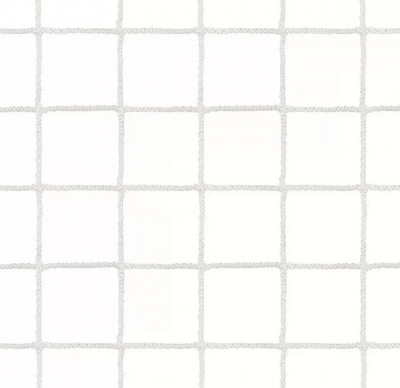 Сетка большой теннис Д=3,0мм яч. 40*40 мм цв. белый Размер 1,07*12,8 м обш. с 4-х сторон верх лента 5 см ПП, (1 шт.) Premium-Fitness