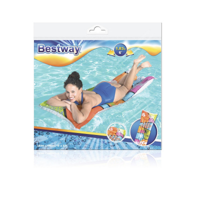 Матрас надувной 183x69см Bestway 44033 цветной