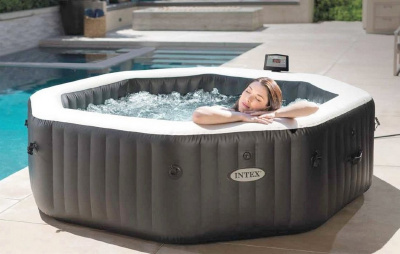 СПА-бассейн Jet and Bubble Deluxe 150/201х71см Intex восьмигранный 28458