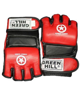 Перчатки для смешанных единоборств Green Hill Combat Sambo MMR-0027CS красный