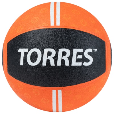 Медбол 3кг, d22,9см, резина Torres AL00233 оранжево-черный
