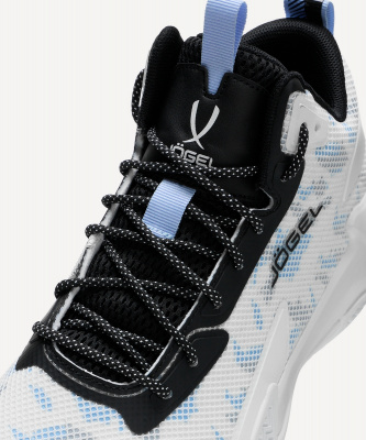 Кроссовки баскетбольные Jogel Playmaker, белый\голубой\черный