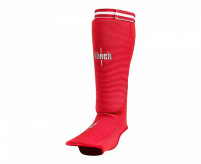 Защита голени и стопы Clinch Shin Instep Protector красная