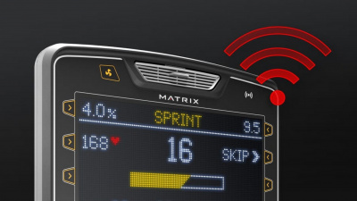 Горизонтальный велотренажер Matrix Lifestyle с консолью Premium LED R-LS-F/PLED-C